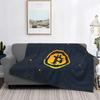 Bitcoin Astronaut Fishing Blanket Soft Flannel Fleece Warm BTC Hodl Space Cryptocurrency Throw Blankets for Bed Sofa Bedspreads