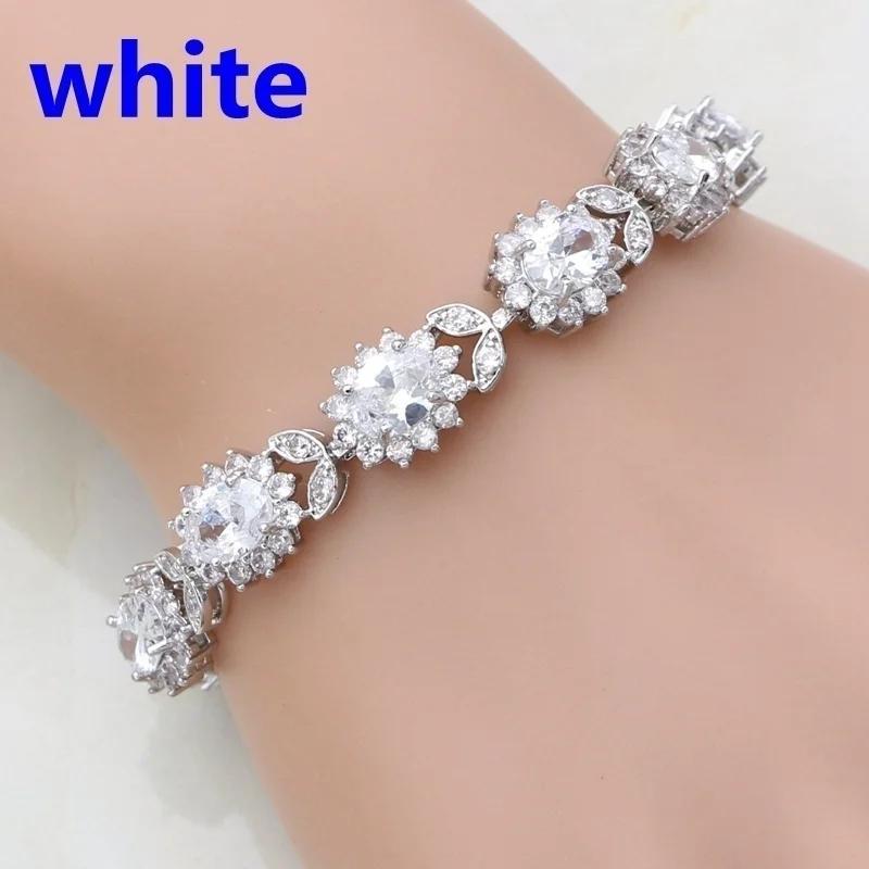 Fashion Crystal Gem Bracelet Temperament Elegant Charm Bracelet Jewelry Gift for Women