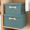 Cotton Linen Fabric Foldable Bins Folding Toys Organizer New Storage Basket