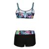 2025 Cross-border Flat-leg Halter Print Slimming Bikini Set