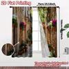 2pcs, 2D FLAT PRINTING Curtains (Without Rod) Flowered Alley Modern Curtain Modern Polyester Curtains Versatile All Ldeal for