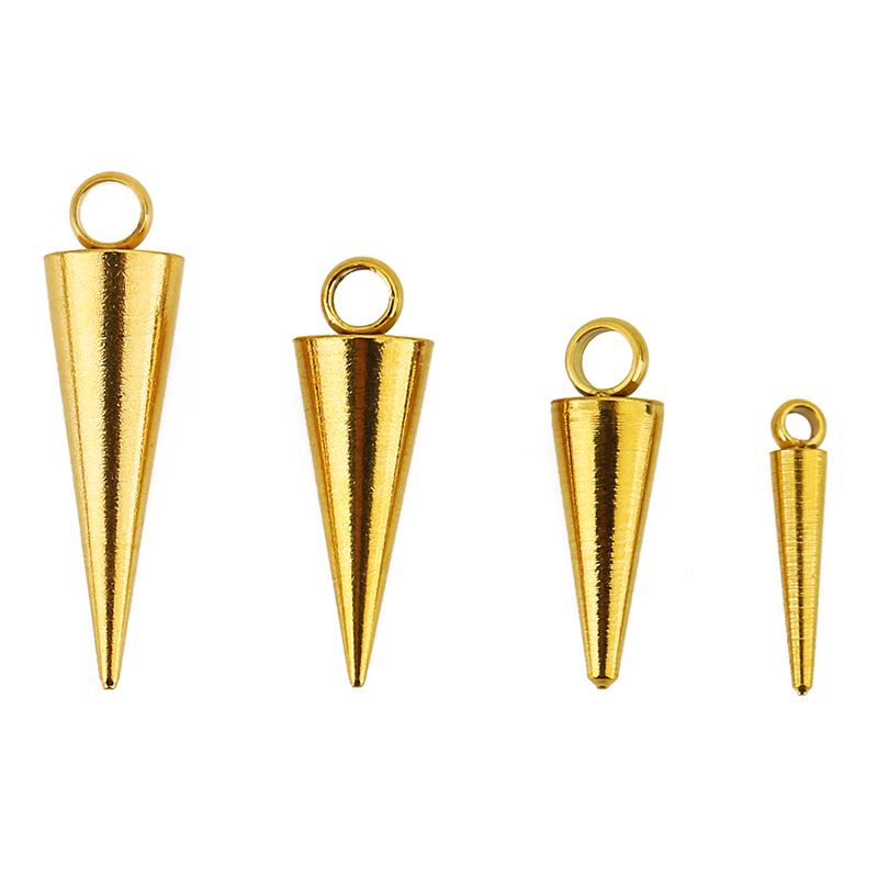 20pcs 10 13 15 18 Mm Stainless Steel Extension Chain End Beads PVD Never Fade Necklace Bracelet Charms Drop Beads Jewelry Making