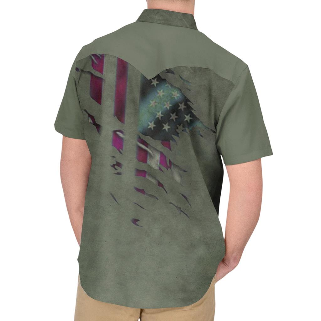 Herre Mote Krage og Skulderlengde Kortermet Casual Topp