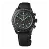100 Meter wasserdicht Solarwerk Nylonarmband 41,4mm Herrenuhr schwarzes Zifferblatt SSC923P1