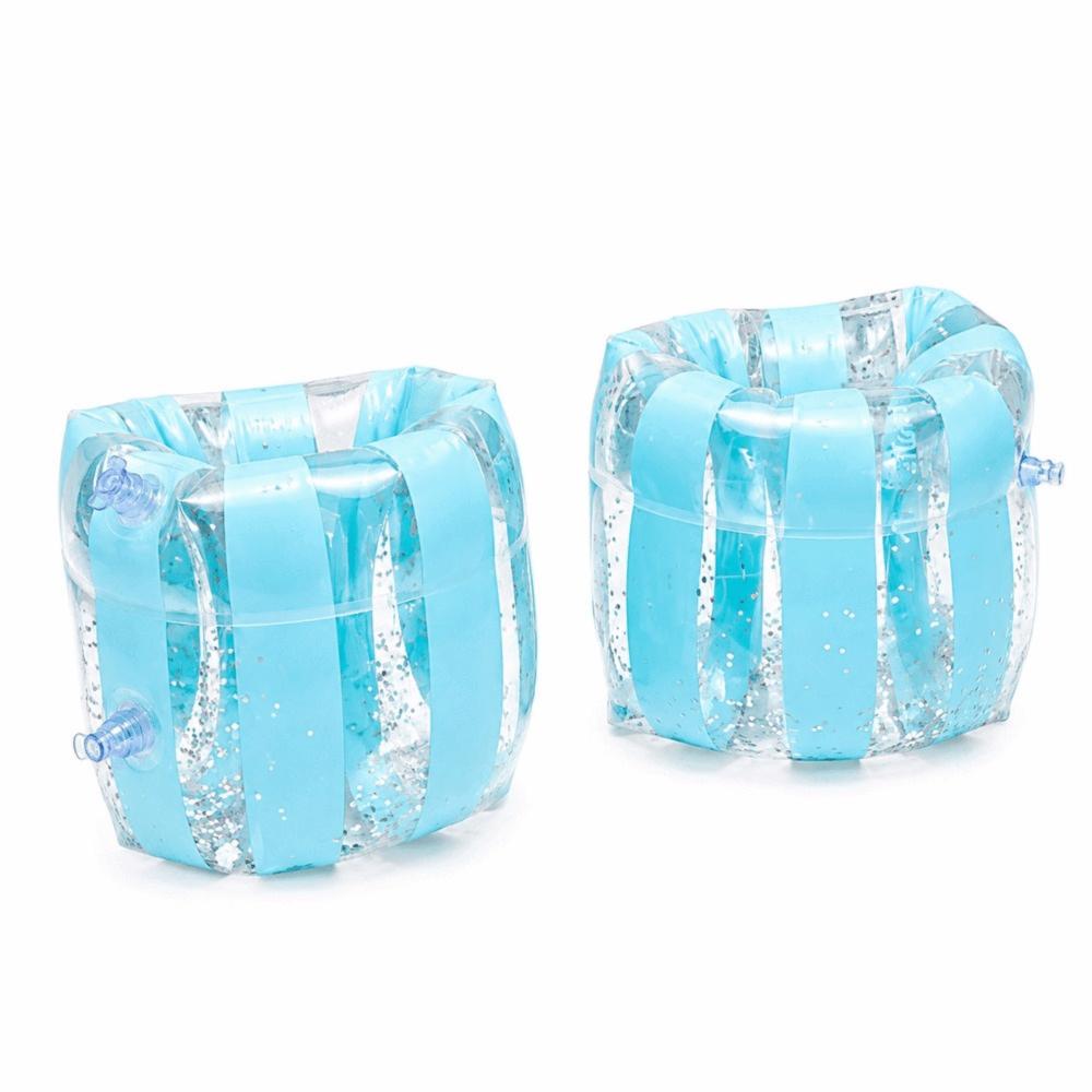 1 Paar PVC aufblasbare Armbänder Schwimmhilfe Schwimm-Armringe Schwimm-Armschwimmer für Erwachsene