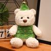 Christmas Teddy Bear Plush Toy With Dress For Holiday Decor Gift For Kids And Adults
