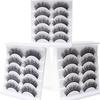 5 Pairs Of 3D 3D Natural False Eyelashes Curl All Match Eyelashes Curl False Eyelashes Naturally