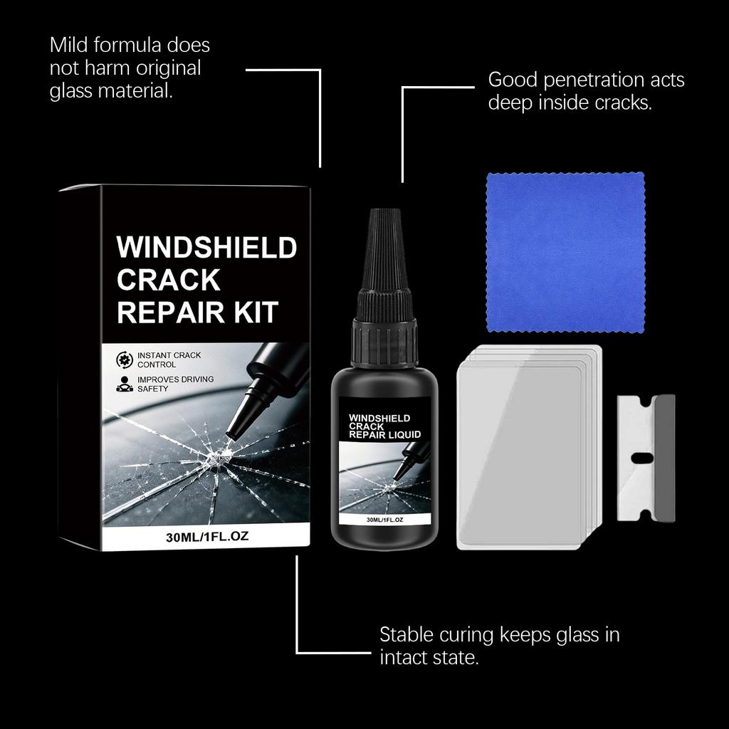 Windshield Kit for Car Glass Crack Fix Resin Filler