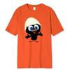 Sunlight T Shirt Big Size Calimero Cartoon pattern T Shirt Painted Funny Tshirt T Shirt