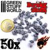 Green Stuff World Will-o'-the-Wisp Skulls, 50-Piece Set, Miniature Accessory, GSWD-1498