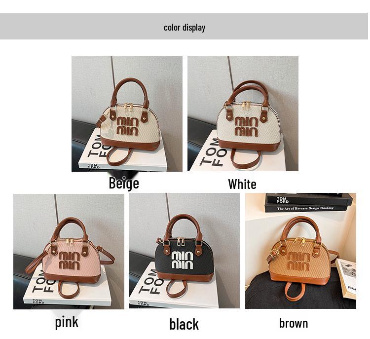 High-End Spring/Summer Women s Textured Crossbody Bag слоновая кость