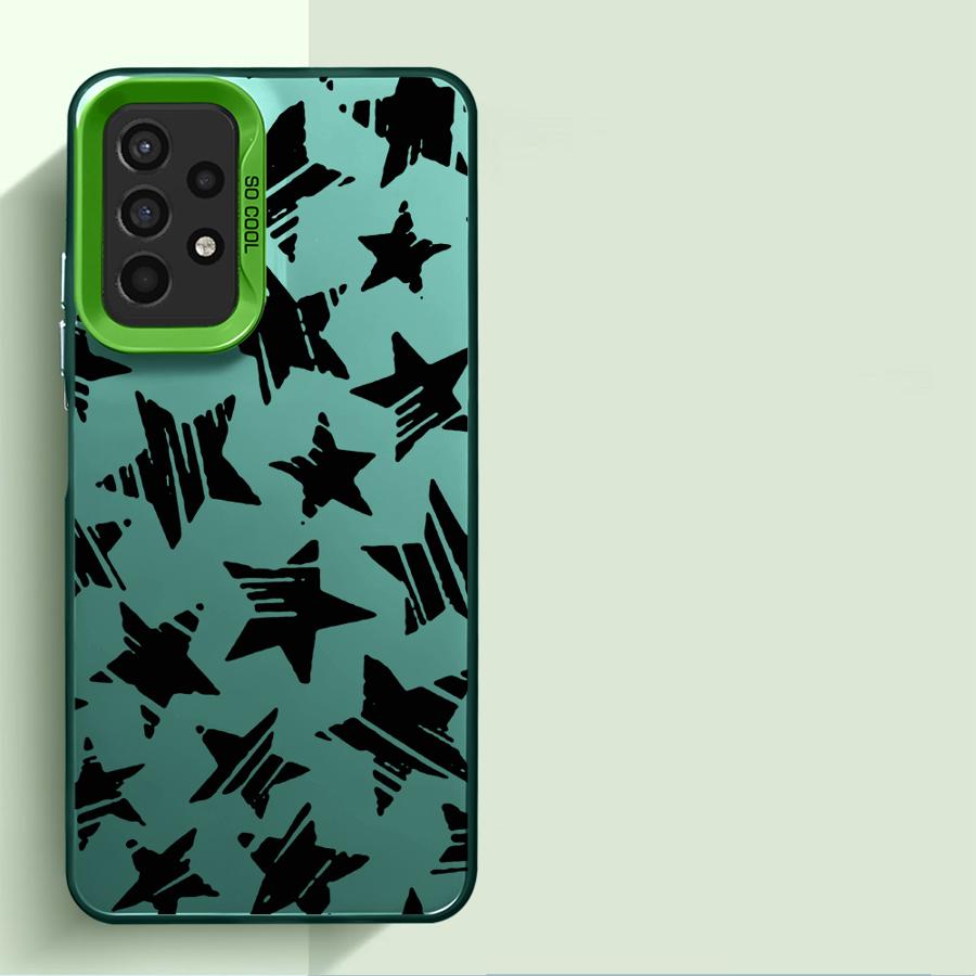 Five Pointed Star Phone Case for Samsung Galaxy A14 A13 A15 A23 4G A34 A33 A53 A24 A54 A35 A55 5G A11 A12 Capa Cover