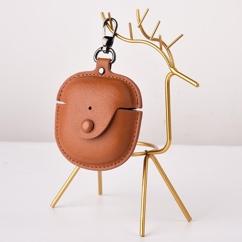 1Pcs Headphone Accessories Protective Box Leather Earphone Cases For Quietcomfort Earbuds 2 With Keychain Protective Cover