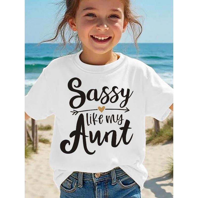 European sizes A stylish white childrens crew neck short sleeve printed T shirt  soft and skin-friendly wear beloved by kids perfect for all seasons