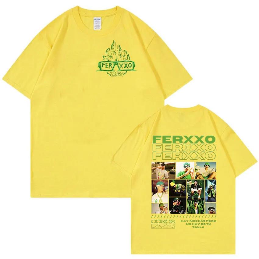 Rapper Feid Ferxxo 2024 Graphic T Shirt Mens Hip Hop Fashion High Quality TShirts Vintage Oversized Cotton Tshirt Streetwear