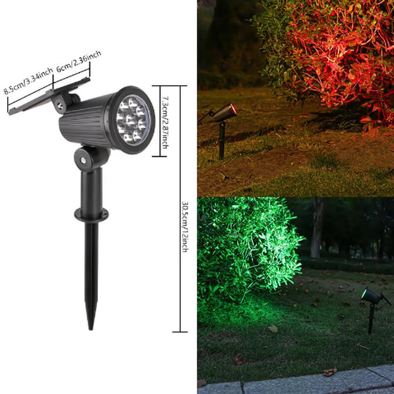 Solar Powered LED Garden Spotlight