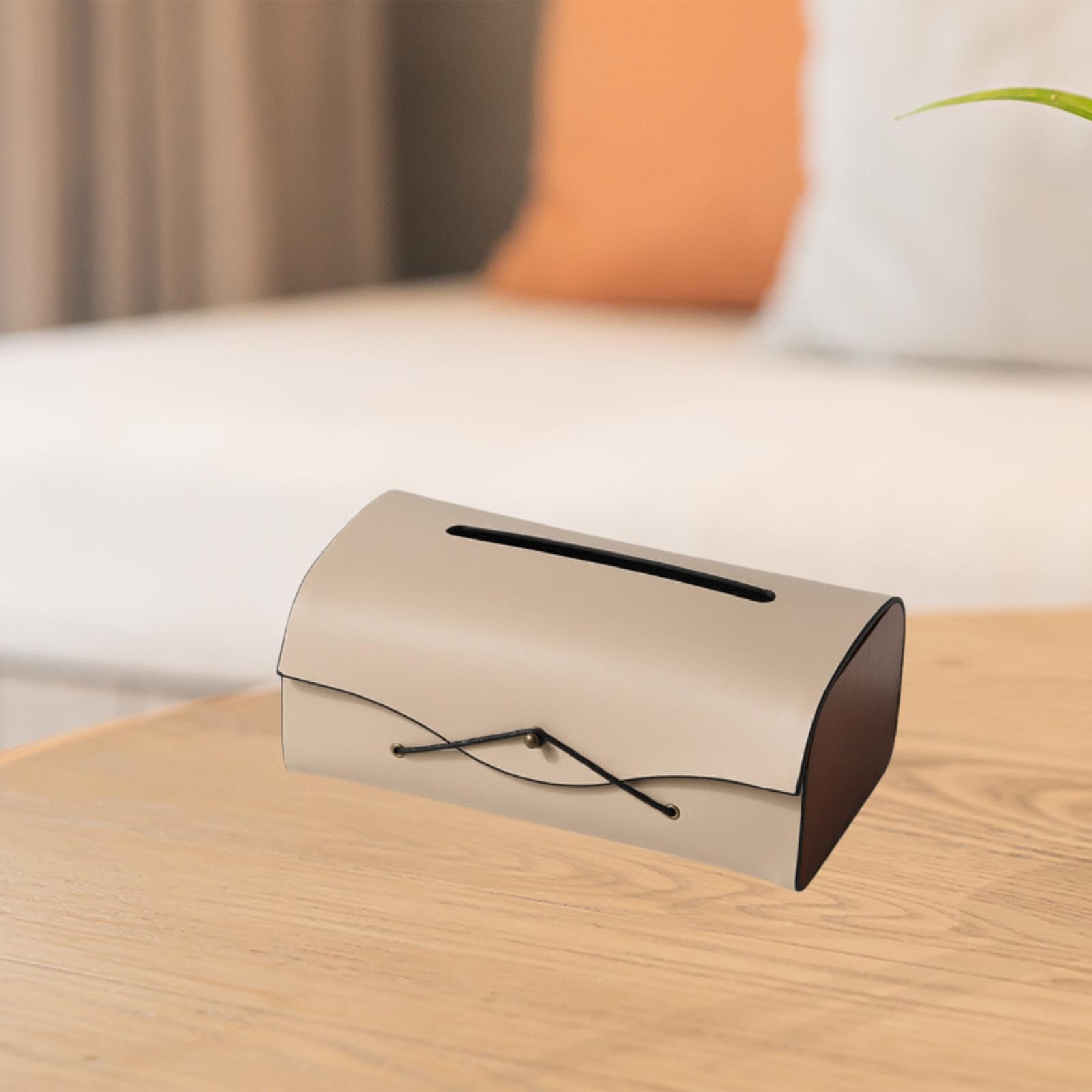 

Tissue Box Cover PU Leather Tissue Holder Storage Creative Home Decor Tissue Case for Home Bathroom Night Stands Bedroom Dresser хакі