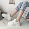 Platform white shoes women's 2025 autumn new college style versatile height increase casual sports board shoes muffin shoes ins tide