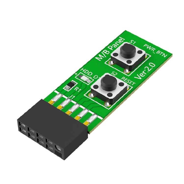 DIY PC Assembly Tool Reliable 10Pin Mainboard Switching Tester Switching Board Adapter With Resets Button Accessory