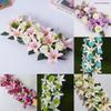 43cm Artificial Flowers Rose&lily Wall Arches Decor Artificial Rose Lily Flowers Party Stage Supplies Table Centerpiece Decor