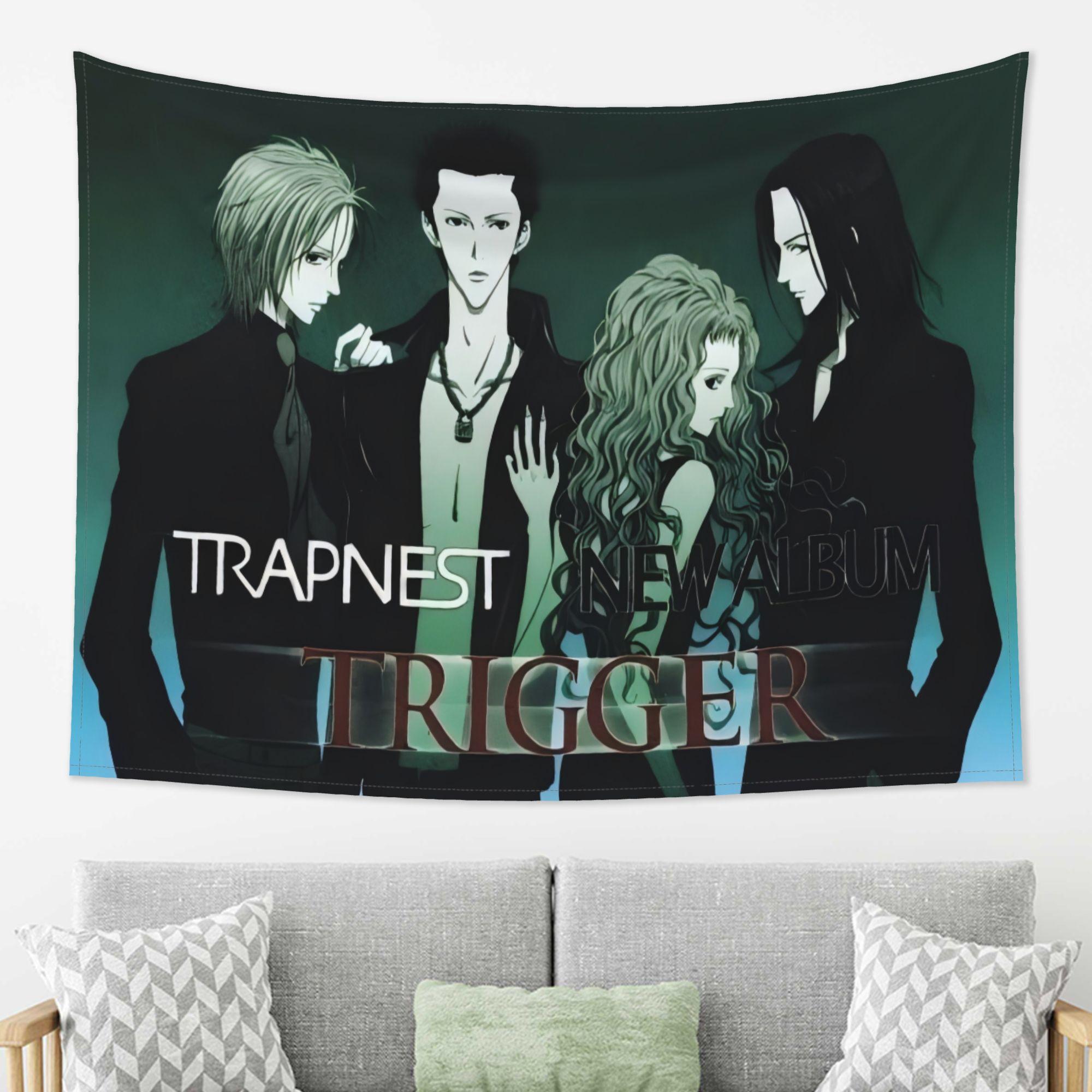 

Trapnest Trigger Anime Band Tapestry Wall Art Nana Music Album Decor Japanese Rock Group Fan Gift Room Decoration 74x94cm(29x37in)