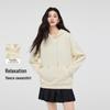FivePlus Women's Solid Color Fleece-Lined Hooded Sweatshirt