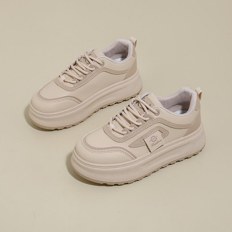 

Autumn new Korean breathable little white shoes female students platform versatile casual sports board shoes-1 40 хаки