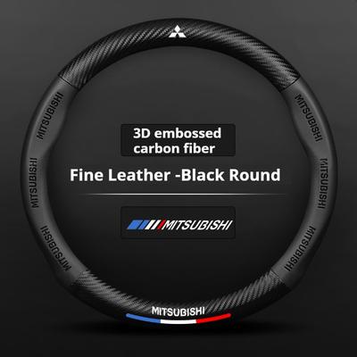 Anti-slip Lederen Stuurwielhoes Voor Outlander Pajero Asx Colt Lancer EX Evolution X L200 Triton RALLIART