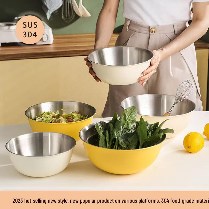Hanlu 304 Stainless Steel Deep Mixing Bowl