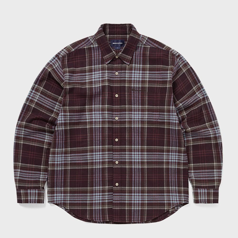 Эта клетчатая фланелевая рубашка бордового цвета S