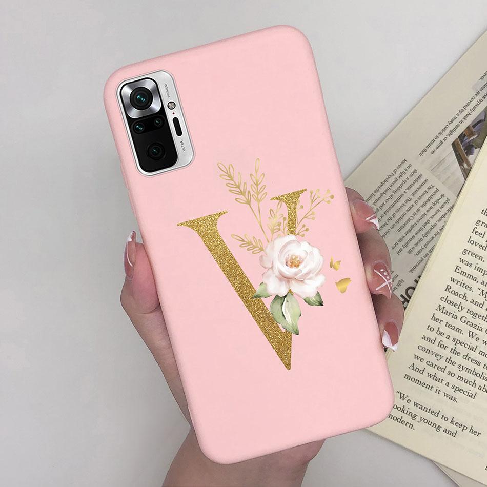 Cute Letters Case For Xiaomi Redmi Note 10 Pro Max 10S 10 S Soft Silicone Back Protective Cover Ultra Thin Slim Phone Case Funda