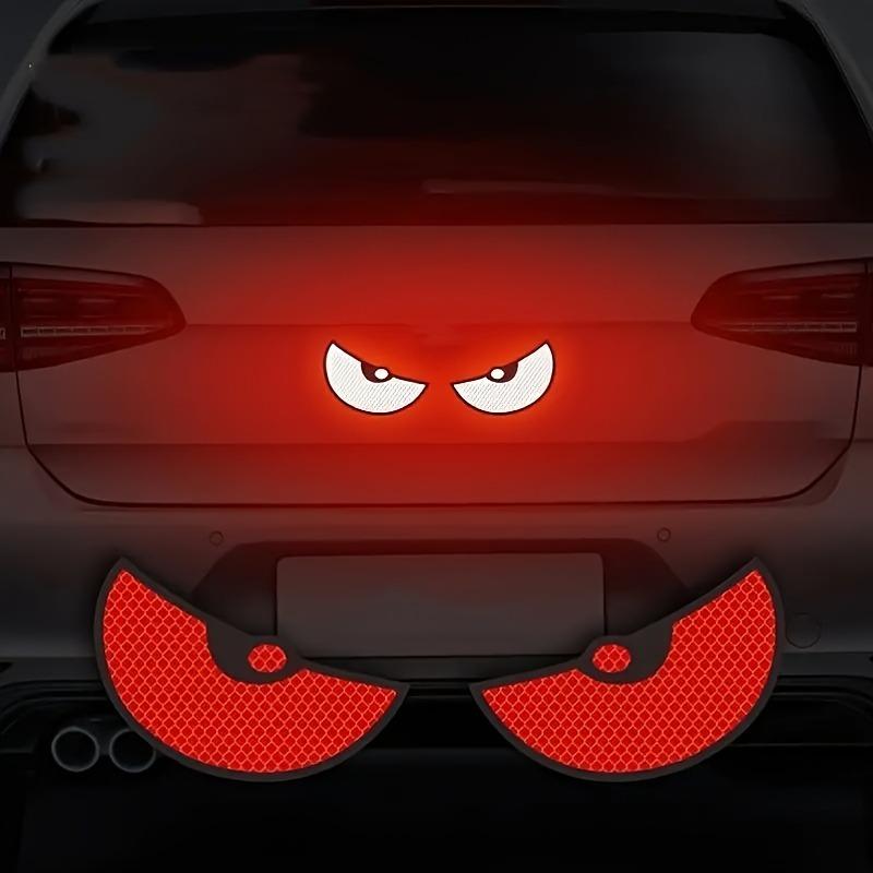 2 шт. Автомобильные светоотражающие наклейки Мотоцикл Повышение видимости транспортного средства ночью и безопасность вождения