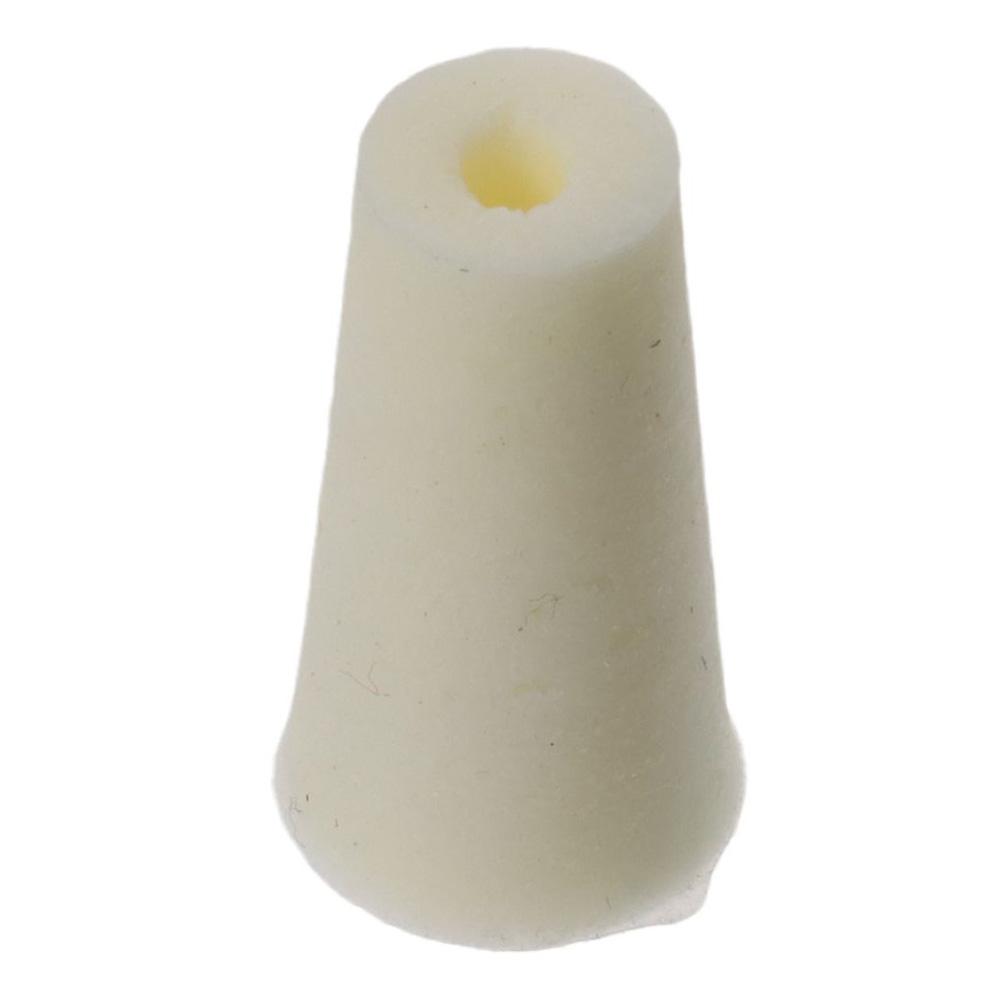 High elasticity 8-12mm Silicone Stopper Plugs Beige Drilled Silicon Rubber Stopper for Flask Test Tube Stopper