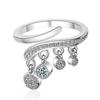 Dangle Ring Tiny Open Rings Statement Finger Rings Dainty Zirconia Jewelry