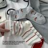 Cute Puppy-style Children's Spring-autumn Cotton Socks, Mid-length Socks, Pile Socks, with Training Shoes and Long Socks.