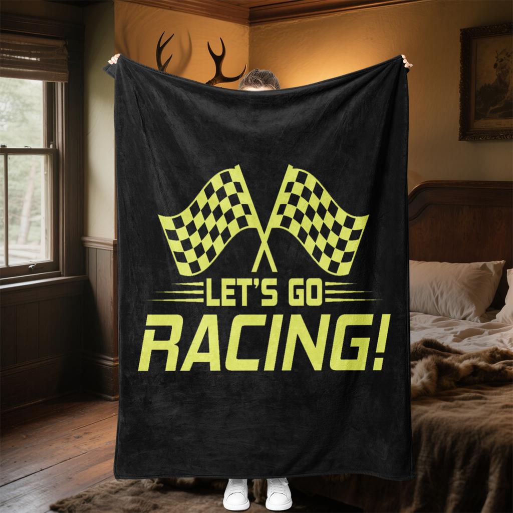 1PC racing Blanket Soft Comfortable All Seasons Suitable Sofa Office Travel Home Use Makes Great Gift