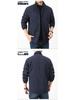 KPB Men's Plus Size Fleece-Lined Autumn Jacket with Stand-Up Collar