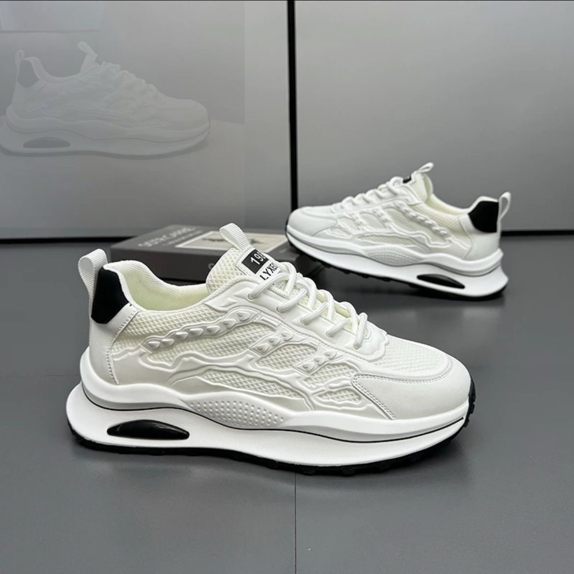

2024 new men s shoes breathable mesh shoes summer trend versatile dad shoes versatile soft sole men s shoes series 44