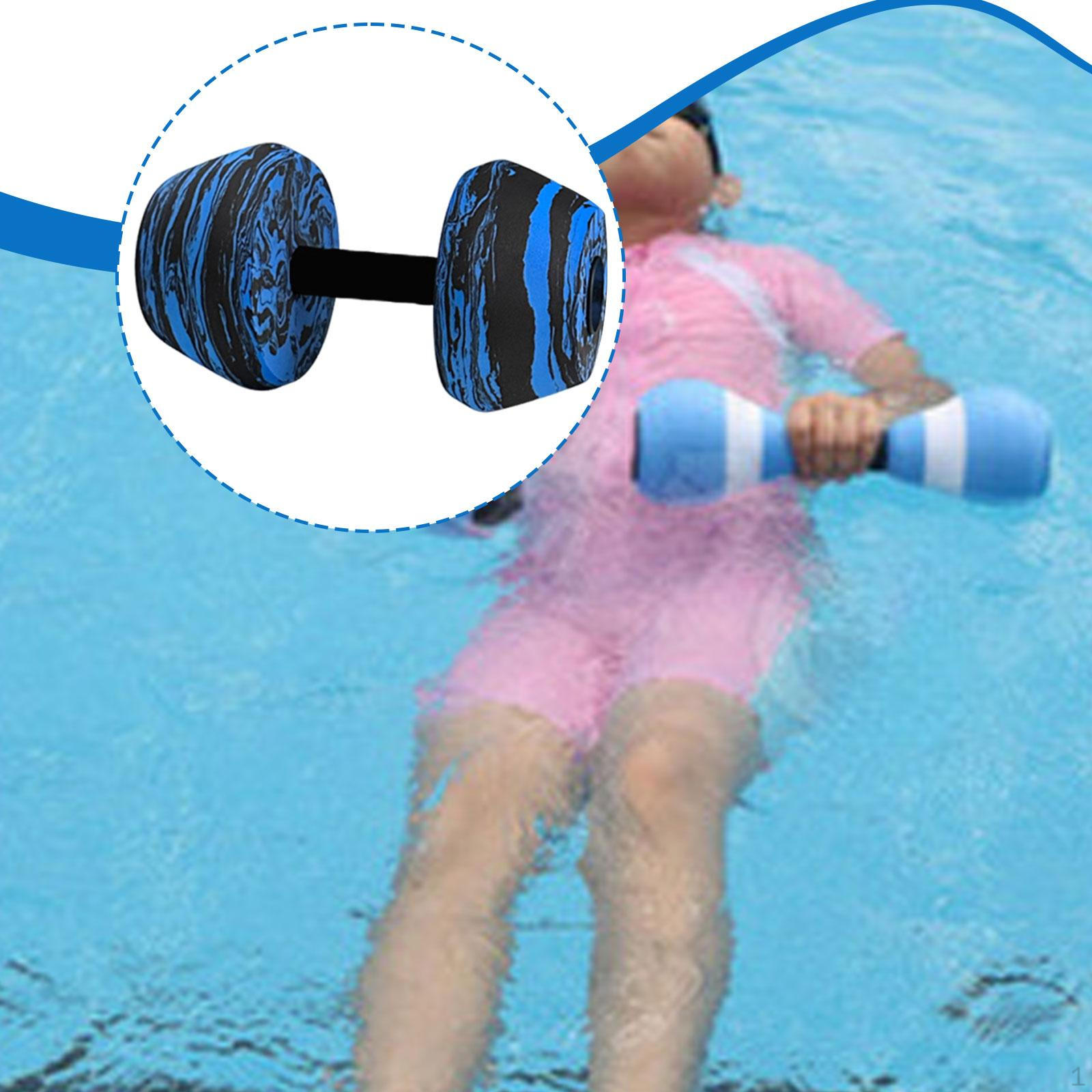 

Aquatic Exercise Dumbbell EVA Water Men Women Training Easy to Use Professional Durability Blue Black