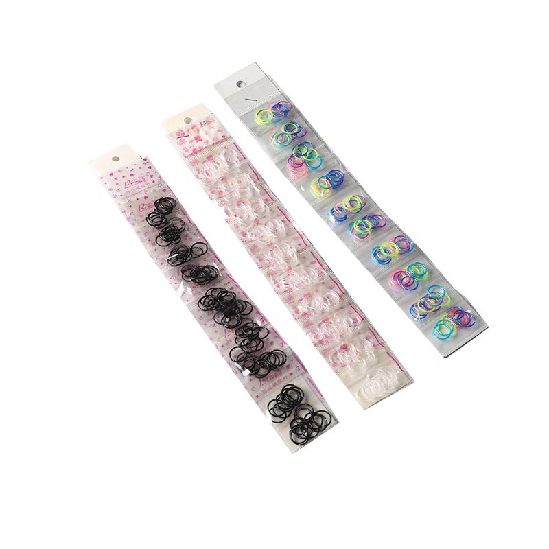 Sterile Plastic Ring Stud Earrings - Round White & Black