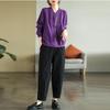 DIMANAF Plus Size Women Jackets Solid Hoodies & Sweatshirts Zipper Purple Coats Loose Casual Autumn Basic Tops 2022 New