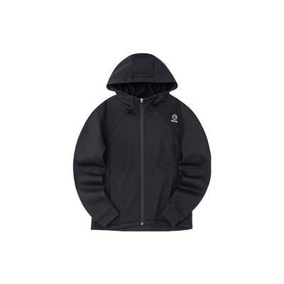 Seria Treningowa FW22 Jednolity Kolor Nadruk z Logo Bluza z Kapturem na Zamek Polarowa Bluza z Długim Rękawem Kurtka Damskie kurtki Czarny 962237742-3