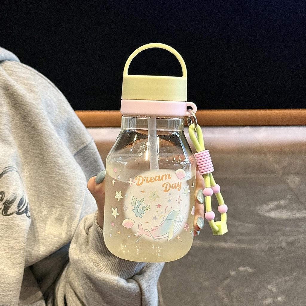 Water bottle1011 new dream water cup girls high value portable large capacity plastic cup students simple water cup