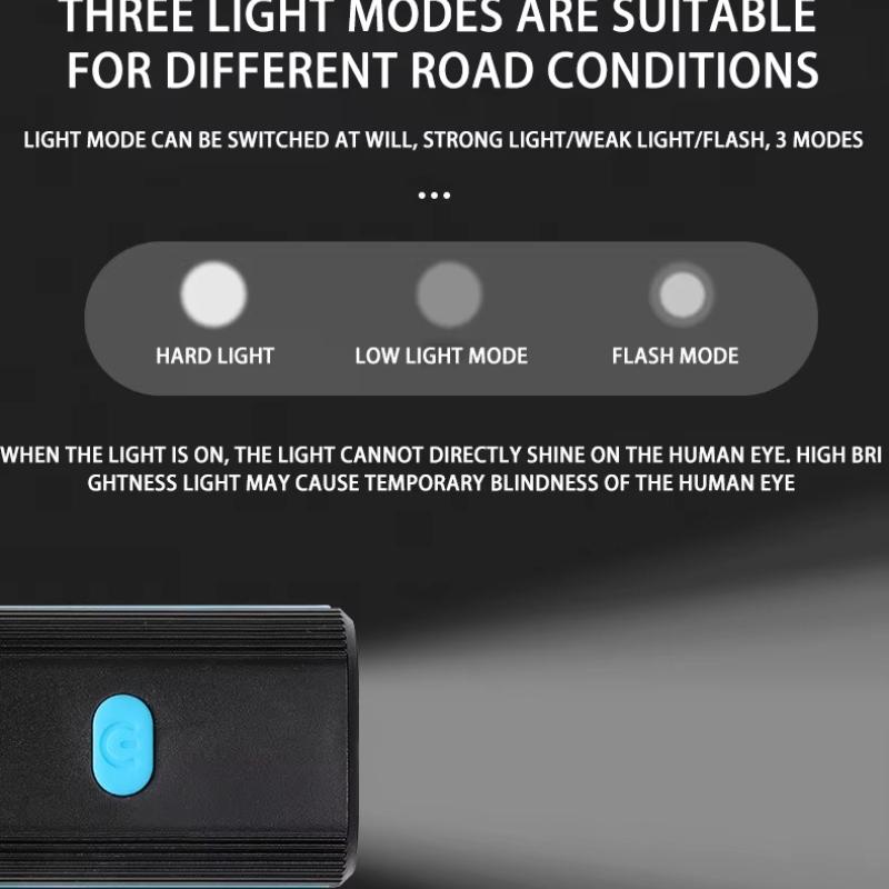 120DB Bike Headlight with Horn - USB Rechargeable Waterproof, Wholesale Universal Bicycle Front Light for All Bikes