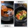 Heat-resistant Korean Stone Pot with Tray Ceramic Soup Pot Stew Pot Stew Pots  Ramen