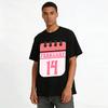 February 14 Valentine's Day Calendar Print Casual Couple Top Pure cotton T-shirt