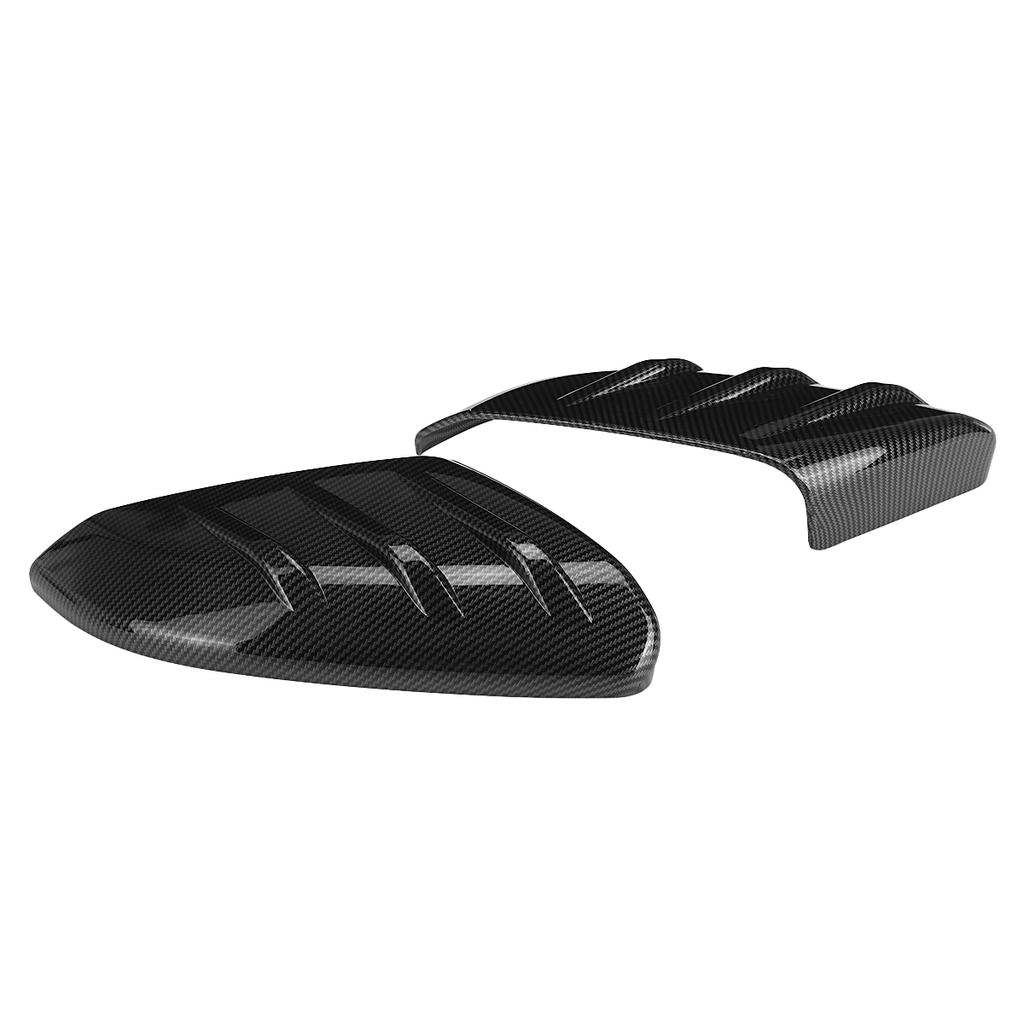 Pair Car Rearview Mirror Cover Glossy Black/Carbon Fiber Side Door Mirror Cover For Honda Civic 10th 2016 2017 2018