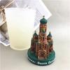 Resin Casting Mold Cathedral Shape Figurines Mould Versatile DIY Crafts Supplies