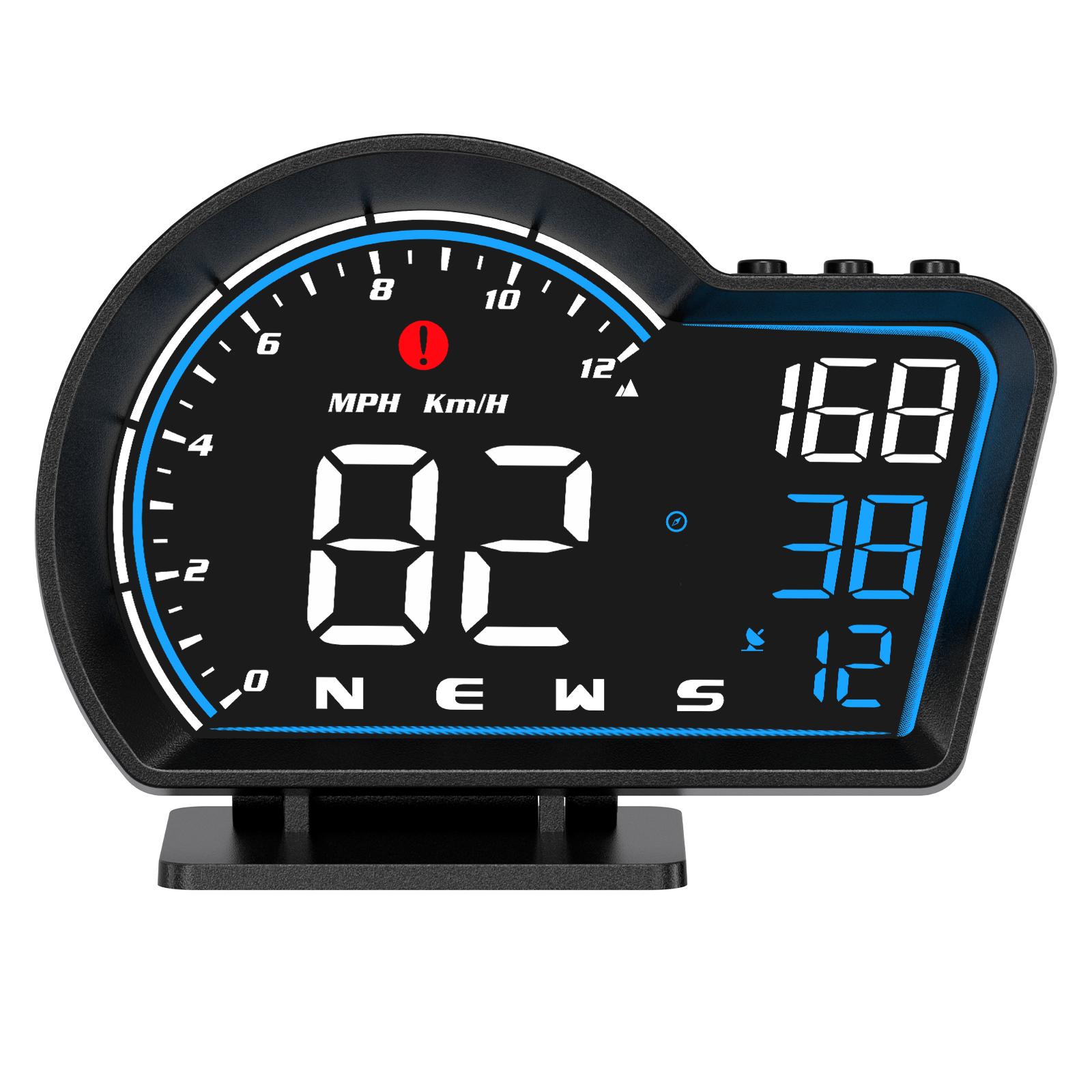 

HD G16 GPS HUD Спидометр Проекционный дисплей Измеритель скорости Одометр Охранная сигнализация превышения скорости Автомобильные аксессуары для всех