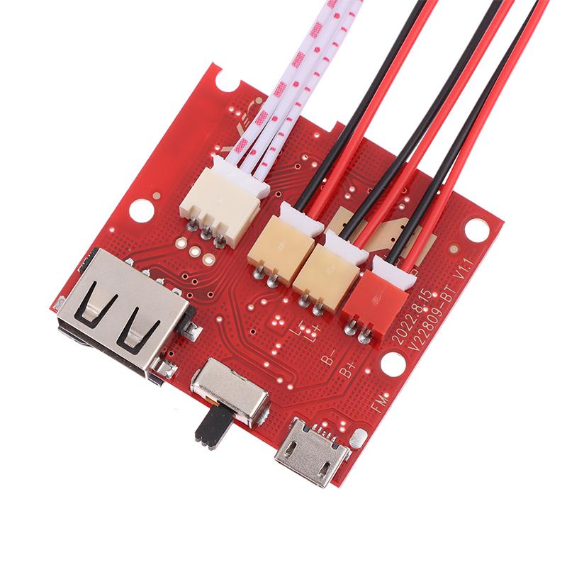 Módulo PCB de Altavoz Electrónico Inalámbrico con Amplificador Decodificador MP3 Radio FM Placa de Circuito de Audio Módulo Inalámbrico de Doble Canal LED